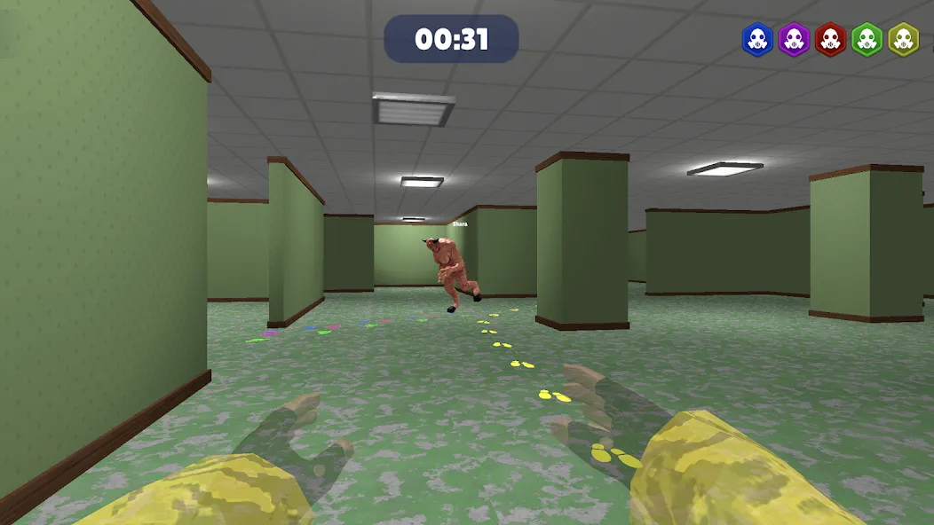 Мод Horror Hide - Backrooms Escape — Безлимитные подсказки и открыты все уровни, скачать APK — скриншот 5 Мод Horror Hide - Backrooms Escape — Безлимитные подсказки и открыты все уровни, скачать APK — скриншот 5