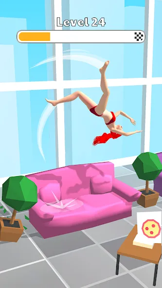Human Flip: Jump Master Game бесплатно на Андроид — мод: Безлимитные монеты и суперпрыжок — скриншот 1