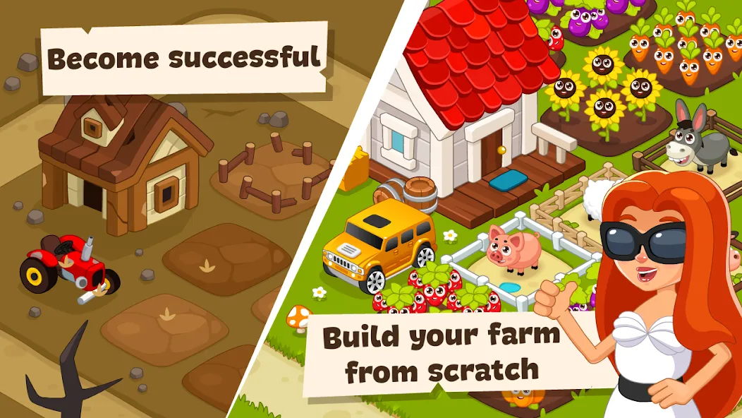 Idle Farm Game Offline Clicker бесплатно на Андроид — мод: Безлимитные монеты и ускоренная прокачка — скриншот 2 Idle Farm Game Offline Clicker бесплатно на Андроид — мод: Безлимитные монеты и ускоренная прокачка — скриншот 2