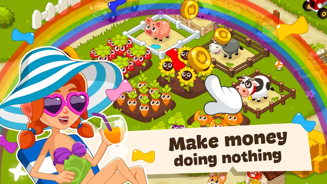 Idle Farm Game Offline Clicker бесплатно на Андроид — мод: Безлимитные монеты и ускоренная прокачка — скриншот 3 Idle Farm Game Offline Clicker бесплатно на Андроид — мод: Безлимитные монеты и ускоренная прокачка — скриншот 3