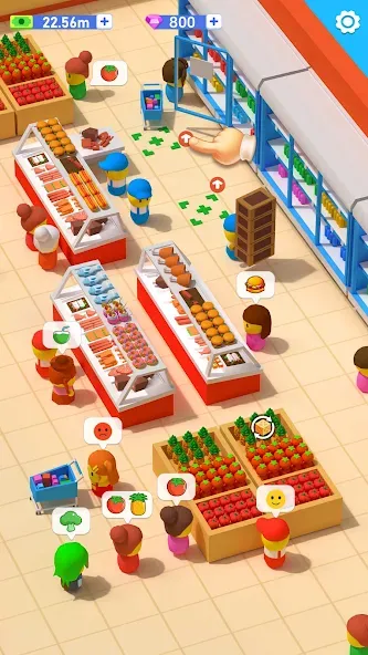 Скачать My Idle Supermarket Simulator — Безлимитные деньги и всё открыто — скриншот 4