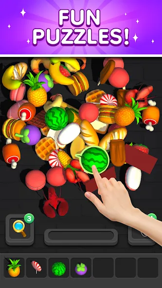 Скачать мод Match 3D - Tile Triple Puzzle — Без рекламы и много подсказок — скриншот 2 Скачать мод Match 3D - Tile Triple Puzzle — Без рекламы и много подсказок — скриншот 2