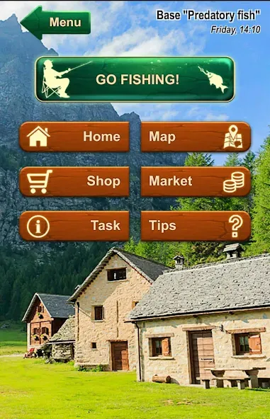 Fishing Baron - fishing game (Мод: Безлимитные деньги и редкие снасти) — скачать на Андроид — скриншот 1 Fishing Baron - fishing game (Мод: Безлимитные деньги и редкие снасти) — скачать на Андроид — скриншот 1