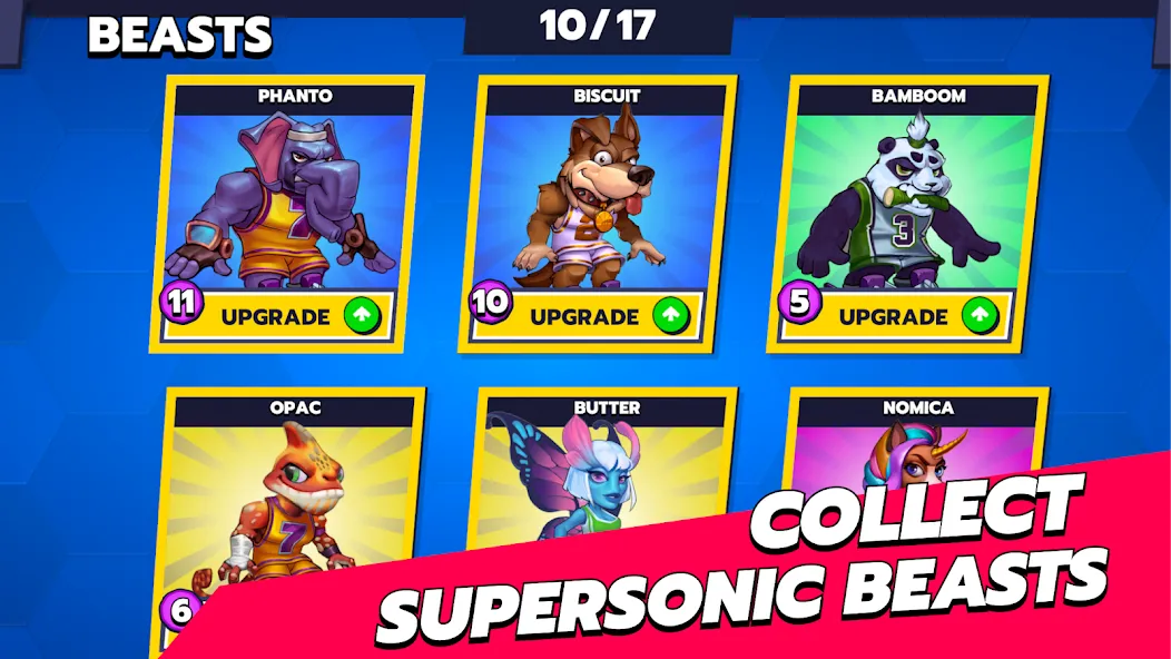 Beast League Super Sports — Безлимитные деньги и все персонажи, скачать мод APK — скриншот 4