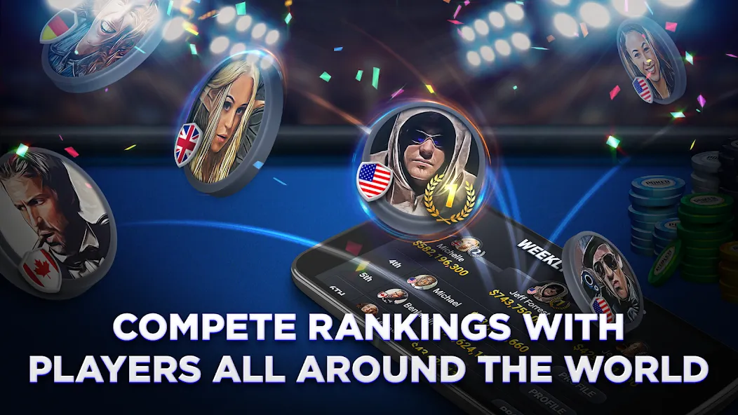 Скачать Poker Championship - Holdem — Безлимитные фишки и премиум доступ — скриншот 2 Скачать Poker Championship - Holdem — Безлимитные фишки и премиум доступ — скриншот 2