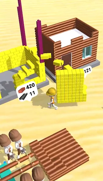 Скачать Pro Builder 3D последней версии — Безлимитные ресурсы и открыты все постройки — скриншот 4