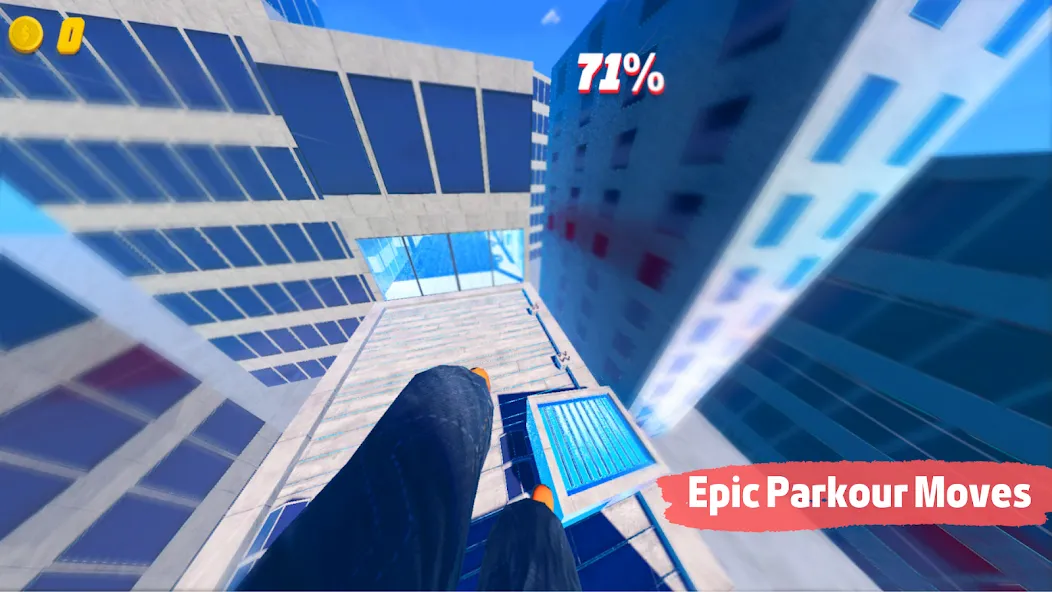 Rooftop Run мод на Андроид: Безлимитные деньги и энергия — скриншот 1 Rooftop Run мод на Андроид: Безлимитные деньги и энергия — скриншот 1