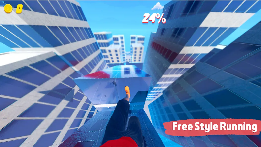 Rooftop Run мод на Андроид: Безлимитные деньги и энергия — скриншот 3 Rooftop Run мод на Андроид: Безлимитные деньги и энергия — скриншот 3