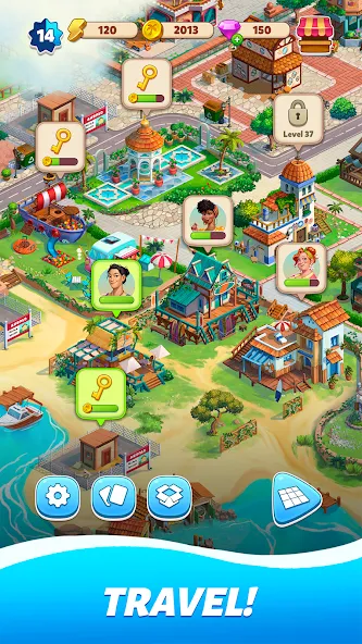 Travel Town - Merge Adventure взлом APK — Безлимитные монеты и энергия — скриншот 4 Travel Town - Merge Adventure взлом APK — Безлимитные монеты и энергия — скриншот 4