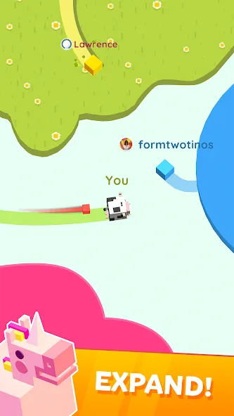 Мод Paper.io 2 — Без рекламы и бесконечная энергия, скачать APK — скриншот 2