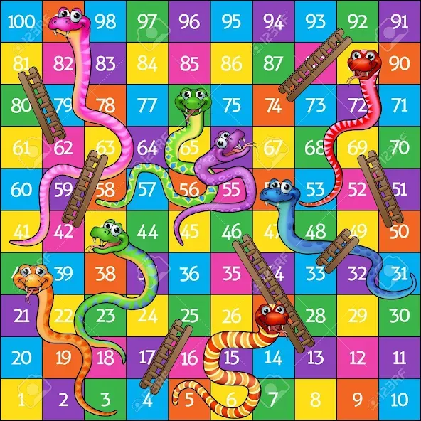 Snake and ladder на телефон — скачать мод: Без рекламы и бесконечные ходы — скриншот 4 Snake and ladder на телефон — скачать мод: Без рекламы и бесконечные ходы — скриншот 4