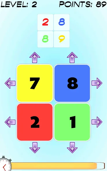 Мод Squademath - numbers challenge — Бесконечные подсказки и бонусы, скачать APK — скриншот 1