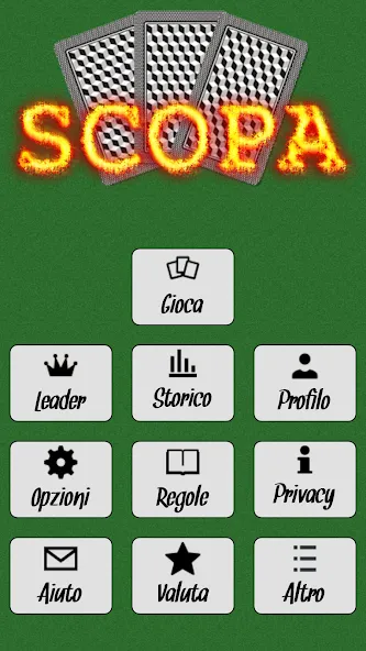 Scopa взломанный APK — Безлимитные монеты и подсказки — скриншот 1