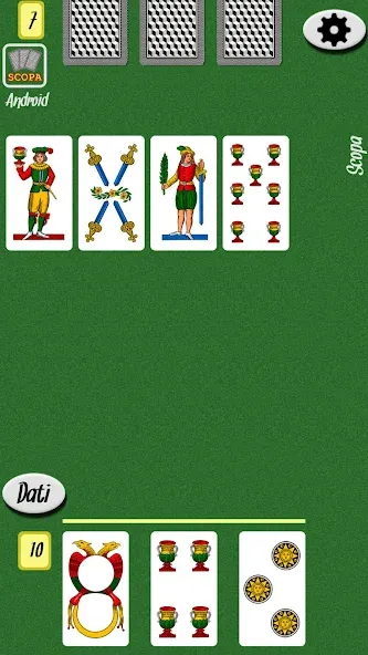Scopa взломанный APK — Безлимитные монеты и подсказки — скриншот 4