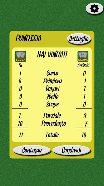 Scopa взломанный APK — Безлимитные монеты и подсказки — скриншот 5