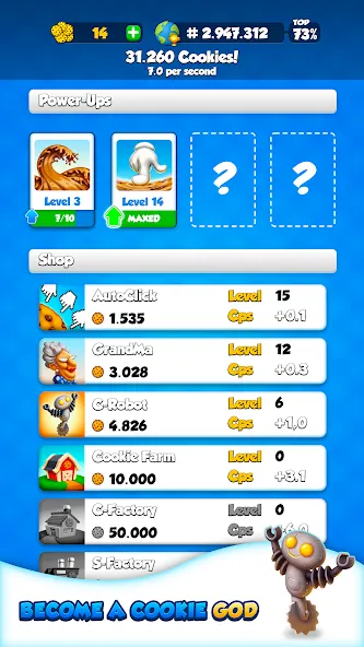 Cookie Clickers™ — Безлимитные печенья и ускоренный клик, скачать мод APK — скриншот 3 Cookie Clickers™ — Безлимитные печенья и ускоренный клик, скачать мод APK — скриншот 3