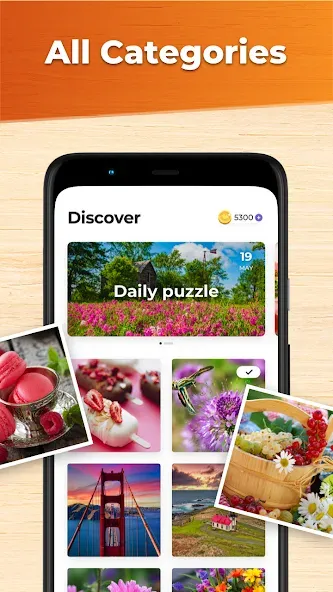 Jigsaw Puzzles HD Puzzle Games — Без рекламы и все пазлы открыты, скачать мод APK — скриншот 3 Jigsaw Puzzles HD Puzzle Games — Без рекламы и все пазлы открыты, скачать мод APK — скриншот 3