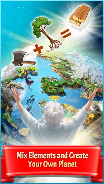 Doodle God Planet Blitz взлом APK — Безлимитные ресурсы и все планеты открыты — скриншот 2