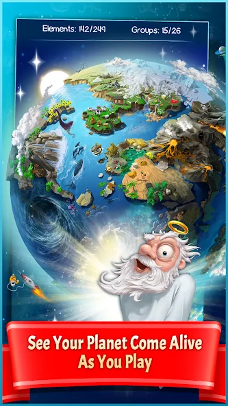 Doodle God Planet Blitz взлом APK — Безлимитные ресурсы и все планеты открыты — скриншот 3