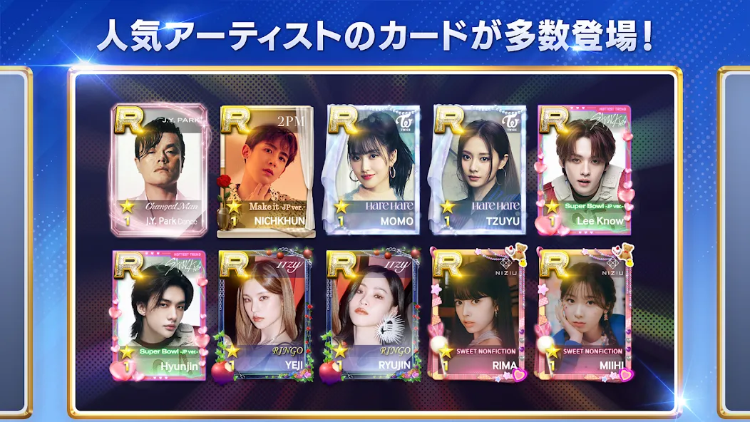 SUPERSTAR JYPNATION — взломанная версия, Безлимитные очки и открыты все карты — скриншот 2 SUPERSTAR JYPNATION — взломанная версия, Безлимитные очки и открыты все карты — скриншот 2