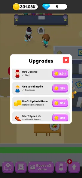 Мод My Hotel Life — Безлимитные деньги и всё открыто, скачать APK — скриншот 3