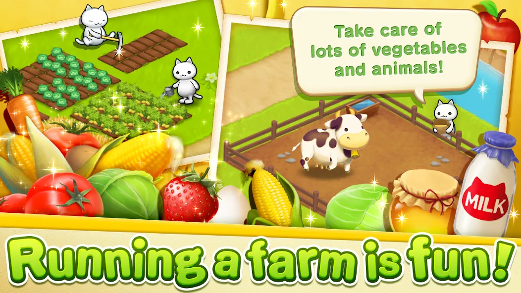 Скачать взлом Meow Meow Star Acres — Много денег и все питомцы — скриншот 2