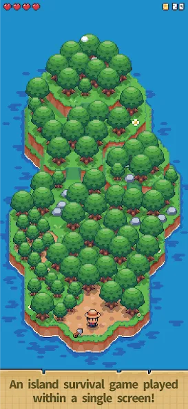 Скачать Tiny Island Survival Mod APK — Безлимитные ресурсы и здоровье — скриншот 1