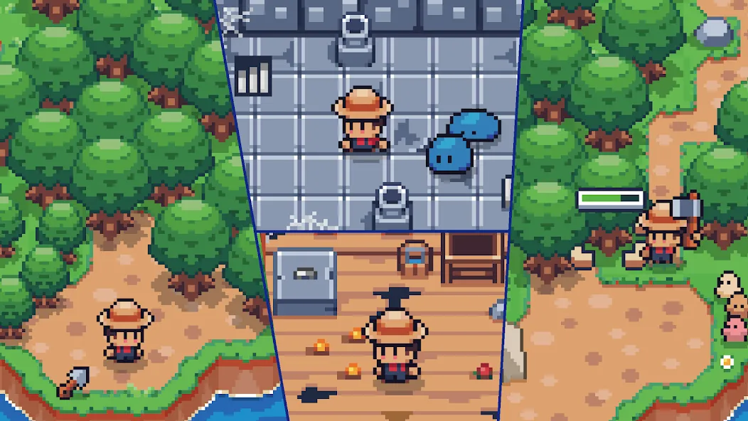Скачать Tiny Island Survival Mod APK — Безлимитные ресурсы и здоровье — скриншот 4