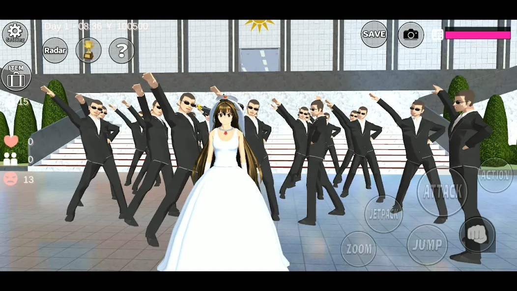 SAKURA School Simulator бесплатно на Андроид — мод: Безлимитные деньги и все предметы — скриншот 2 SAKURA School Simulator бесплатно на Андроид — мод: Безлимитные деньги и все предметы — скриншот 2