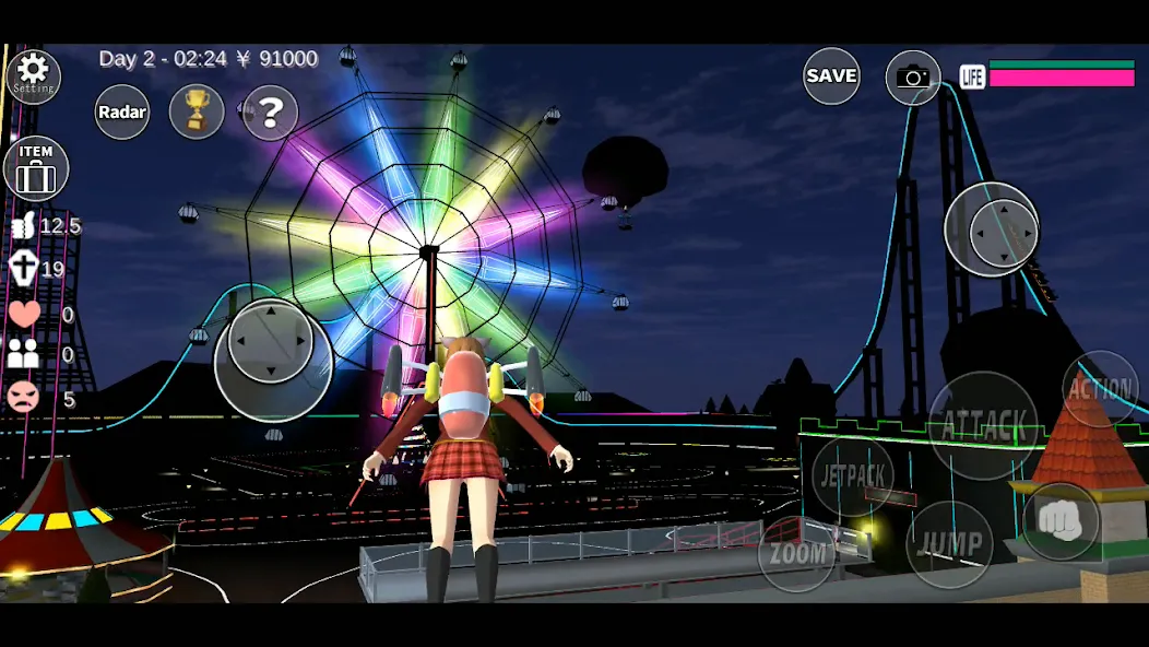SAKURA School Simulator бесплатно на Андроид — мод: Безлимитные деньги и все предметы — скриншот 3 SAKURA School Simulator бесплатно на Андроид — мод: Безлимитные деньги и все предметы — скриншот 3