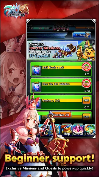 Grand Summoners - Anime RPG взлом на Андроид — Безлимитные ресурсы и усиленные герои — скриншот 5