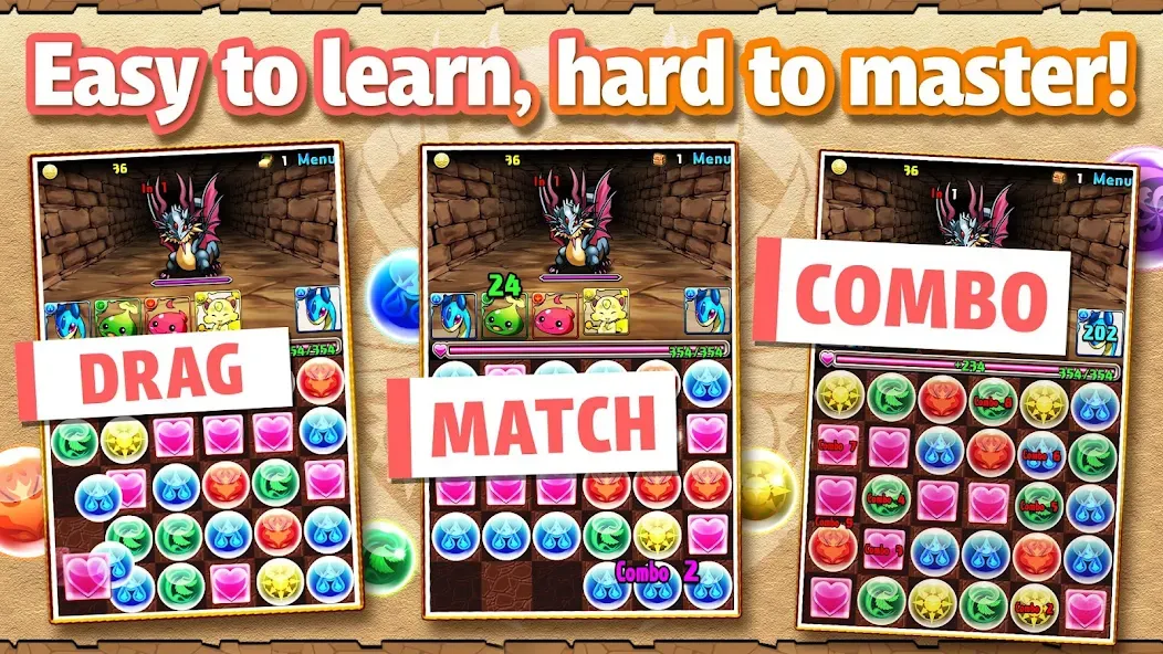 Puzzle & Dragons MOD APK скачать на Андроид — Безлимитные деньги и энергия — скриншот 2 Puzzle & Dragons MOD APK скачать на Андроид — Безлимитные деньги и энергия — скриншот 2