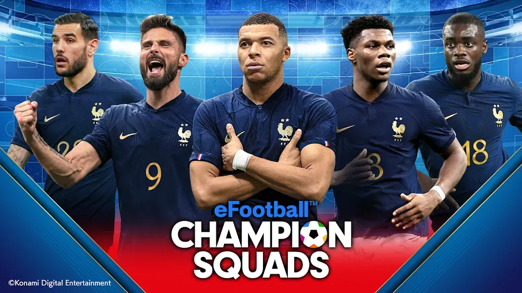 eFootball™ CHAMPION SQUADS (Мод: Безлимитные деньги и сильная команда) — скачать на Андроид — скриншот 1 eFootball™ CHAMPION SQUADS (Мод: Безлимитные деньги и сильная команда) — скачать на Андроид — скриншот 1