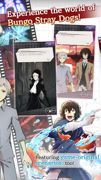 Скачать взлом Bungo Stray Dogs: TotL — Безлимитные ресурсы и открытые персонажи — скриншот 4