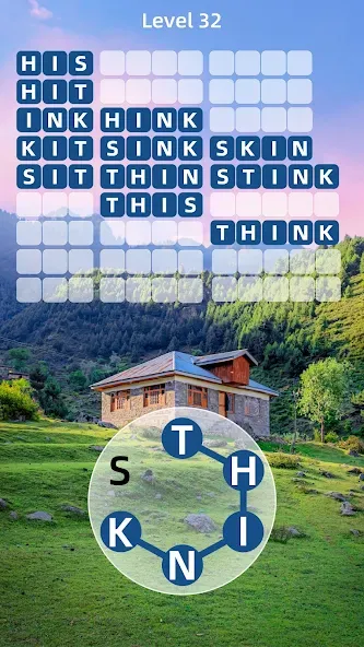 Zen Word® - Relax Puzzle Game — взломанная версия, Безлимитные подсказки и монеты — скриншот 4 Zen Word® - Relax Puzzle Game — взломанная версия, Безлимитные подсказки и монеты — скриншот 4