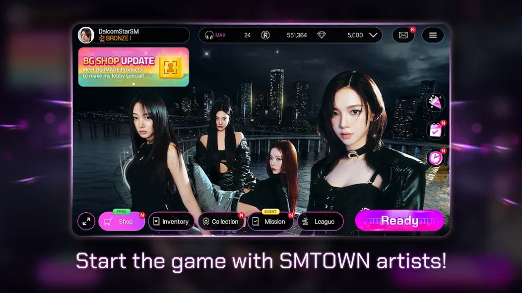 SUPERSTAR SMTOWN взломанный APK — Безлимитные алмазы и открыты все песни — скриншот 2 SUPERSTAR SMTOWN взломанный APK — Безлимитные алмазы и открыты все песни — скриншот 2