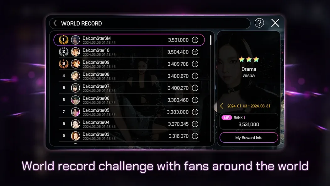 SUPERSTAR SMTOWN взломанный APK — Безлимитные алмазы и открыты все песни — скриншот 4 SUPERSTAR SMTOWN взломанный APK — Безлимитные алмазы и открыты все песни — скриншот 4
