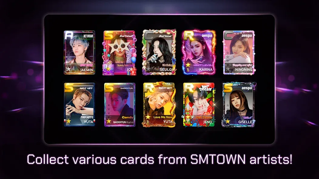 SUPERSTAR SMTOWN взломанный APK — Безлимитные алмазы и открыты все песни — скриншот 5 SUPERSTAR SMTOWN взломанный APK — Безлимитные алмазы и открыты все песни — скриншот 5