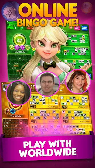 Скачать Bingo 90 Live : Vegas Slots — Безлимитные монеты и бонусы — скриншот 2