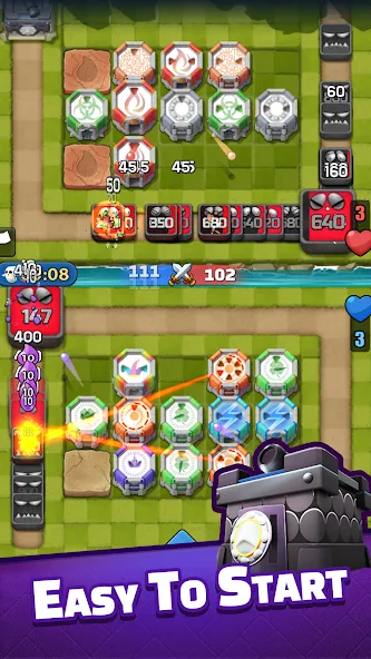 Tower Defense PvP:Tower Royale мод на Андроид: Безлимитные монеты и усиленные башни — скриншот 3 Tower Defense PvP:Tower Royale мод на Андроид: Безлимитные монеты и усиленные башни — скриншот 3