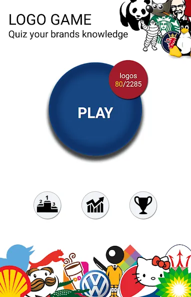 Quiz: Logo game на телефон — скачать мод: Открыты все уровни и подсказки — скриншот 1 Quiz: Logo game на телефон — скачать мод: Открыты все уровни и подсказки — скриншот 1