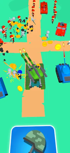 Tank Commander: Army Survival мод на Андроид: Безлимитные ресурсы и усиленная броня — скриншот 1