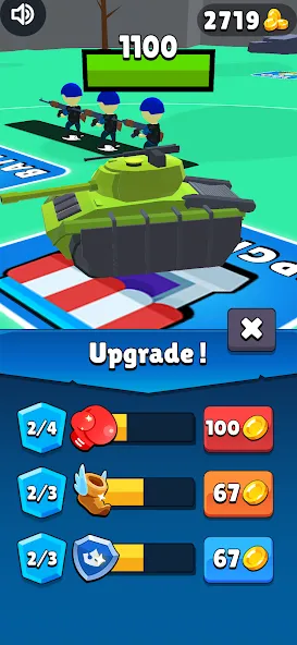 Tank Commander: Army Survival мод на Андроид: Безлимитные ресурсы и усиленная броня — скриншот 3