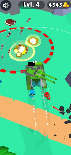 Tank Commander: Army Survival мод на Андроид: Безлимитные ресурсы и усиленная броня — скриншот 4