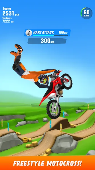 Max Air Motocross MOD APK: Безлимитные деньги и все мотоциклы — скриншот 1 Max Air Motocross MOD APK: Безлимитные деньги и все мотоциклы — скриншот 1