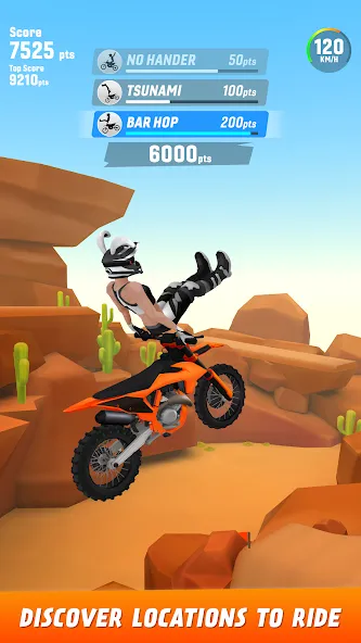 Max Air Motocross MOD APK: Безлимитные деньги и все мотоциклы — скриншот 2 Max Air Motocross MOD APK: Безлимитные деньги и все мотоциклы — скриншот 2
