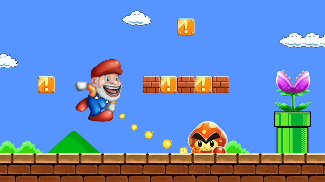 Super Run Go - Classic Game бесплатно на Андроид — мод: Много монет и все уровни открыты — скриншот 2
