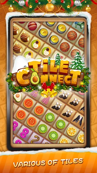 Tile Connect - Matching Games — взломанная версия, Без рекламы и все уровни открыты — скриншот 1 Tile Connect - Matching Games — взломанная версия, Без рекламы и все уровни открыты — скриншот 1