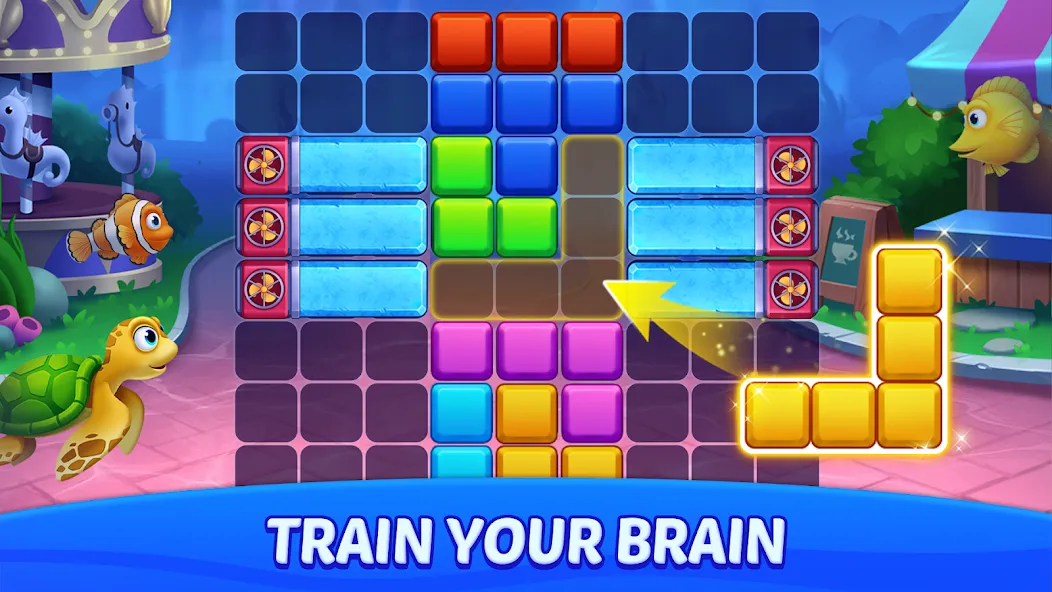 Скачать Block Puzzle Ocean — Безлимитные подсказки и монеты — скриншот 2 Скачать Block Puzzle Ocean — Безлимитные подсказки и монеты — скриншот 2