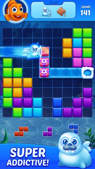 Скачать Block Puzzle Ocean — Безлимитные подсказки и монеты — скриншот 5 Скачать Block Puzzle Ocean — Безлимитные подсказки и монеты — скриншот 5